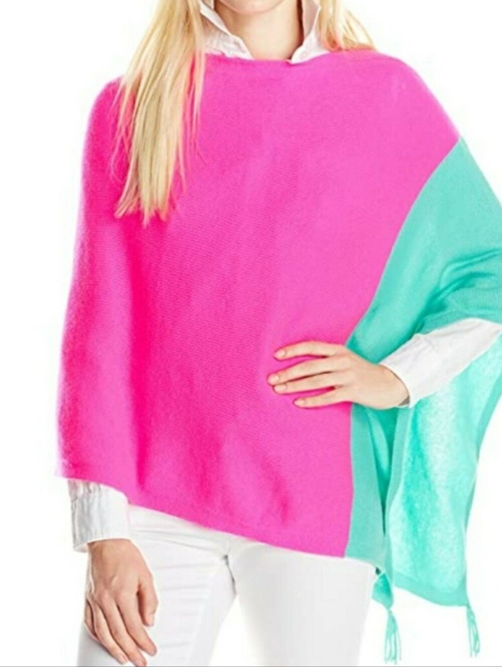 LILLY PULITZER KINNON WRAP BOHO RESORT COLORBLOCK TROPICAL PIN TUNIC ONE SIZE